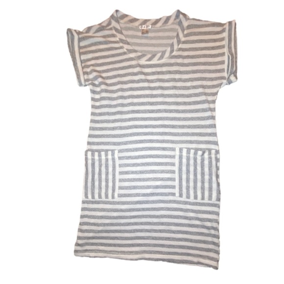 Venus cover up gray and white jersey knit - Picture 1 of 11